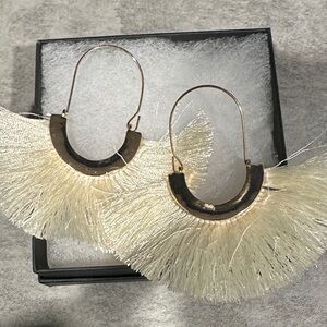 HOST PICKElegant Cream Fringe Earrings